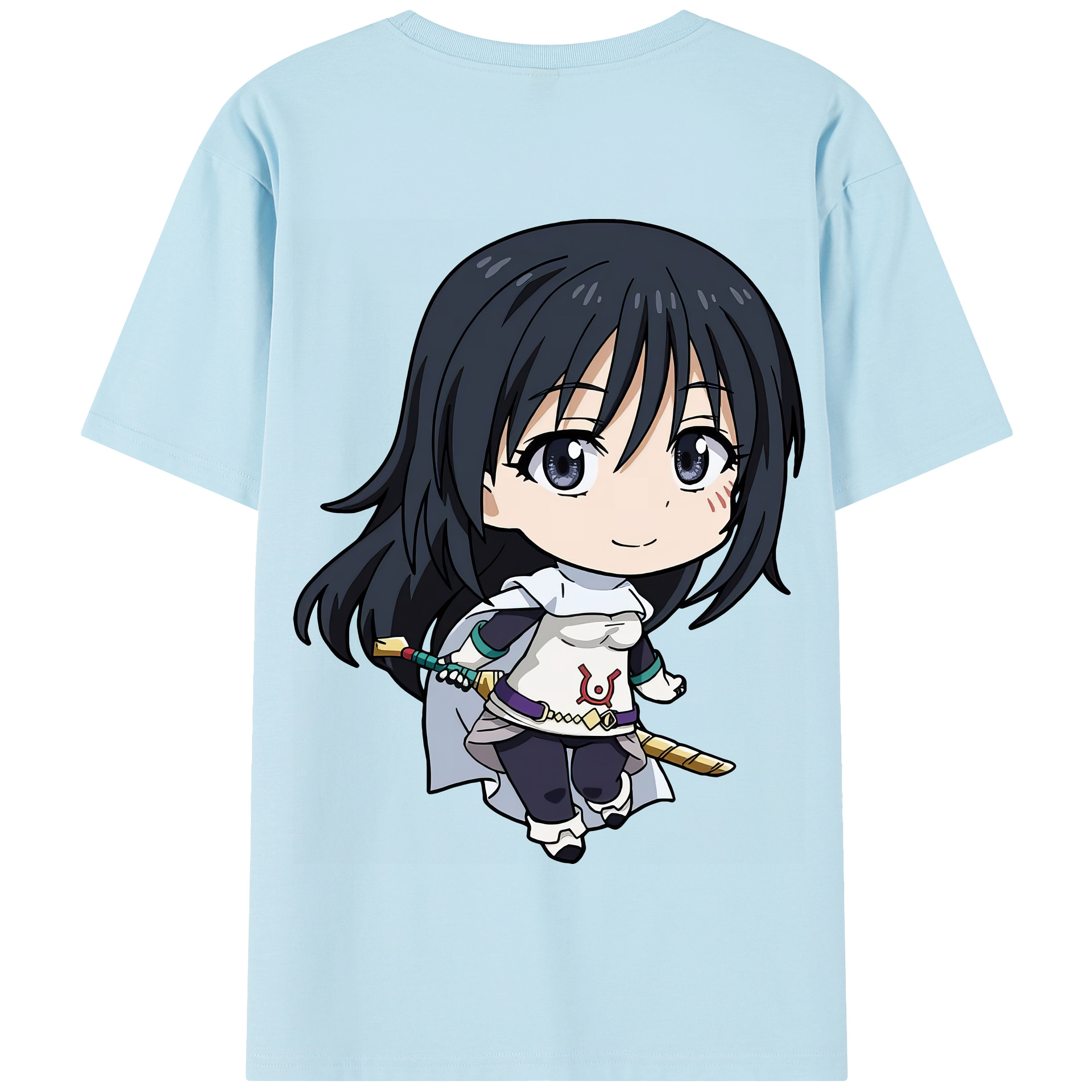 （画像用） 転スラ Regarding Reincarnated to Slime 綿100％半袖Tシャツ（背面プリント）